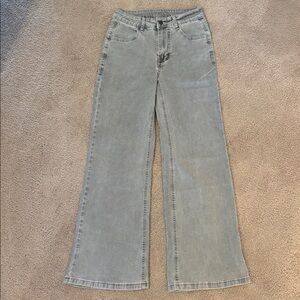 Mxiqqpltky Low Waist Bell Bottom Jeans for Women Straight Leg Stretch Bootcut